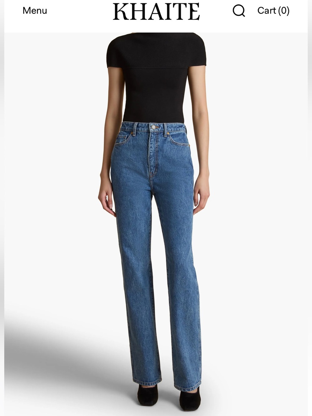 KHAITE Danielle Stretch Jean in Boone - Size 26